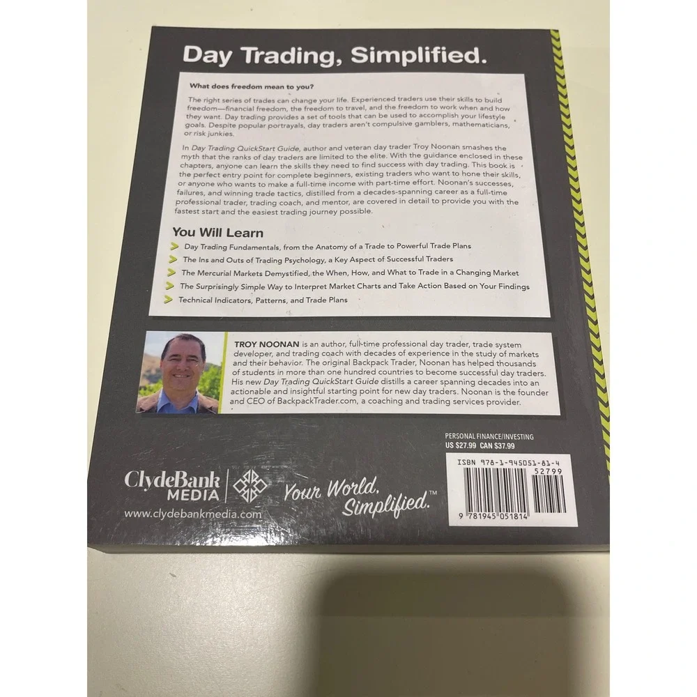 Day Trading Quick Start Guide The Simplified Beginners Guide by‎ Troy Noonan
